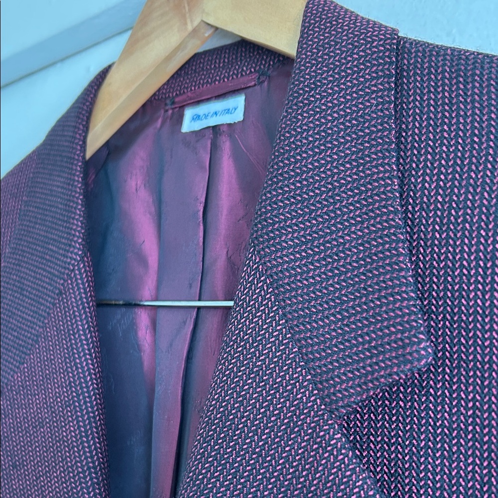 Brioni Men’s Rich Burgundy Sport Coat 75% Wool 25% Silk Made in Italy 🇮🇹 - Picture 4 of 12
